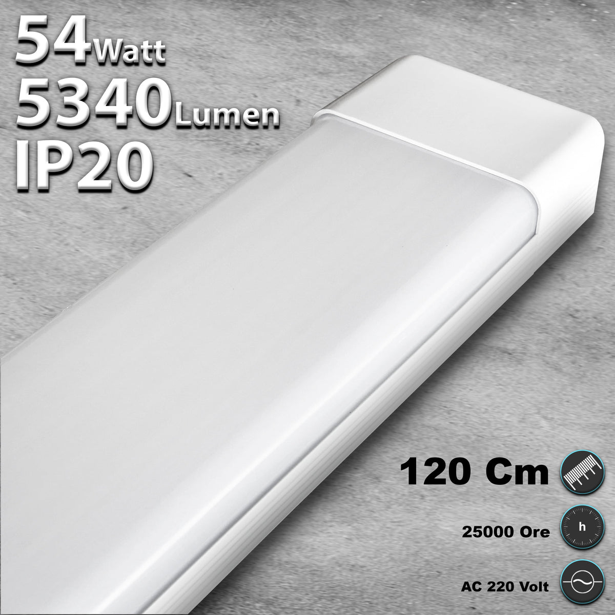 Plafoniera LED Soffitto 54W/72W, Luce Regolabile 3000K-6500K, IP20