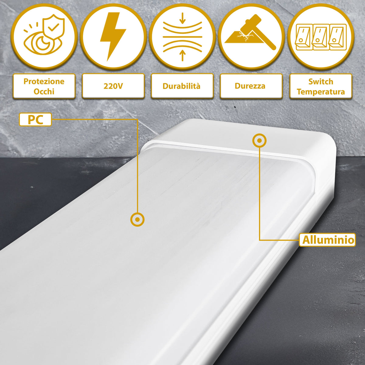 Plafoniera LED Soffitto 54W/72W, Luce Regolabile 3000K-6500K, IP20