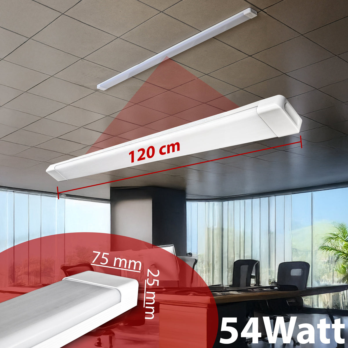 Plafoniera LED Soffitto 54W/72W, Luce Regolabile 3000K-6500K, IP20