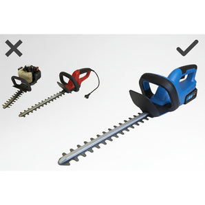 Tagliasiepi a Batteria 21V 3.0Ah con Kit Completo e 2 Batterie