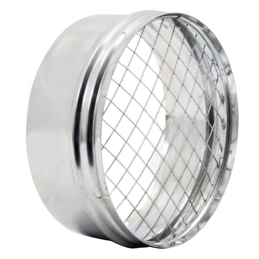 Maka Terminale a Tappo con Rete Canna Fumaria Acciaio Inox