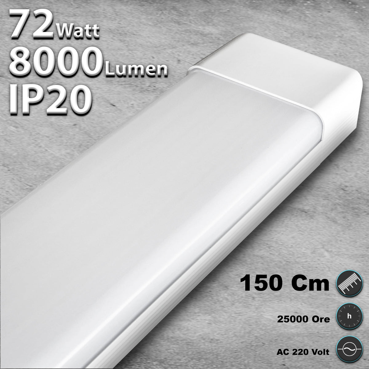 Plafoniera LED Soffitto 54W/72W, Luce Regolabile 3000K-6500K, IP20