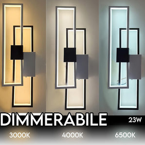 Modern Bicolor LED Wall Light with Dimmable Light