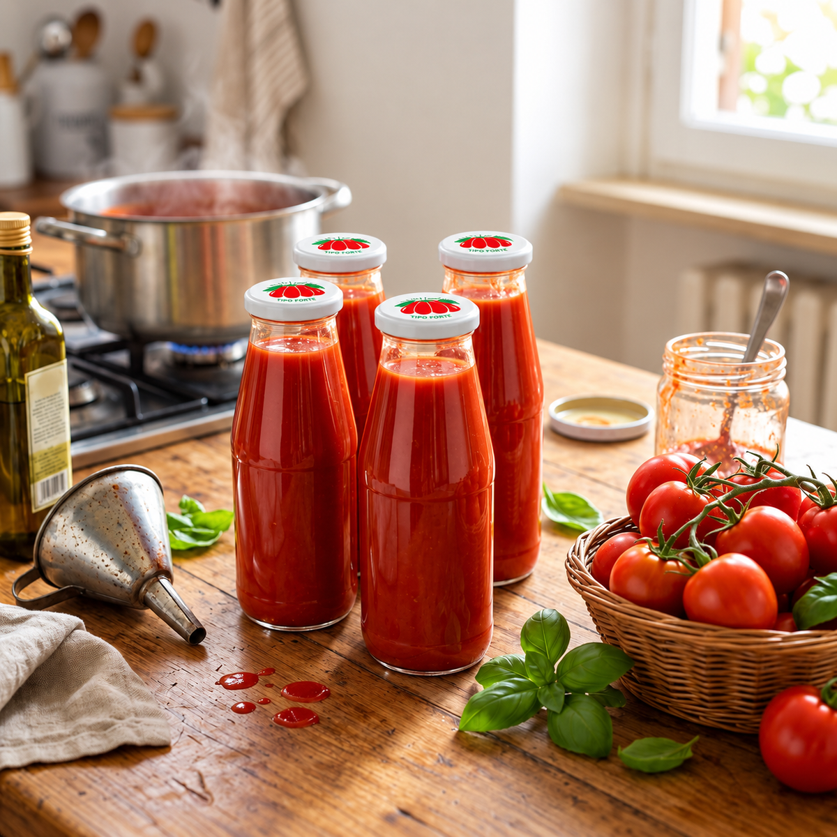 Tappi per Passata di Pomodoro 100 Pezzi 53-82 mm