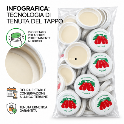 Tappi per Passata di Pomodoro 100 Pezzi 53-82 mm