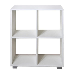 Wooden bookcase with 4 shelves Leonardo