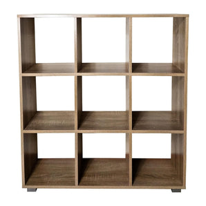 Johannes Wooden Bookcase with 9 Shelves