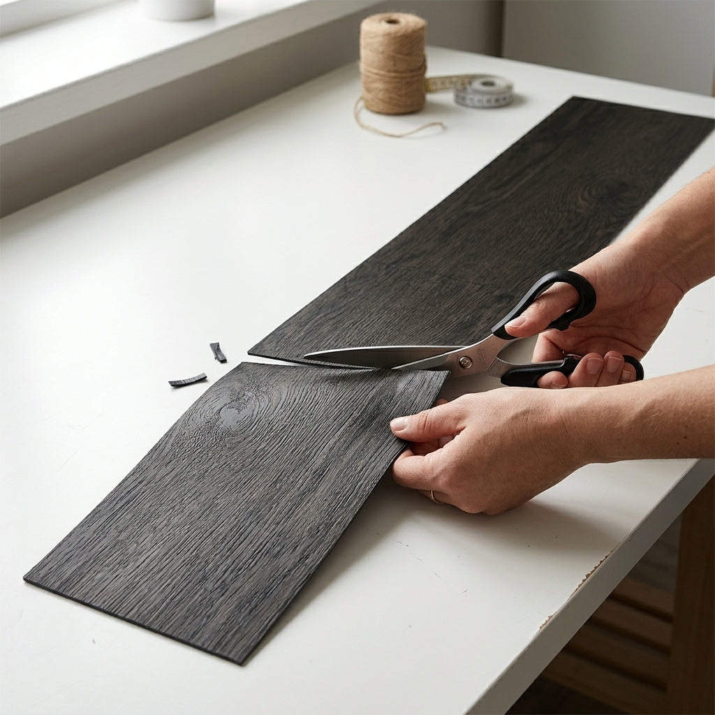Pavimento PVC Adesivo Effetto Quercia Scura 2mq