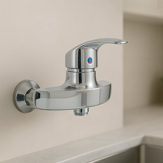Rubinetto a Parete Versatile Cromato per Interno ed Esterno