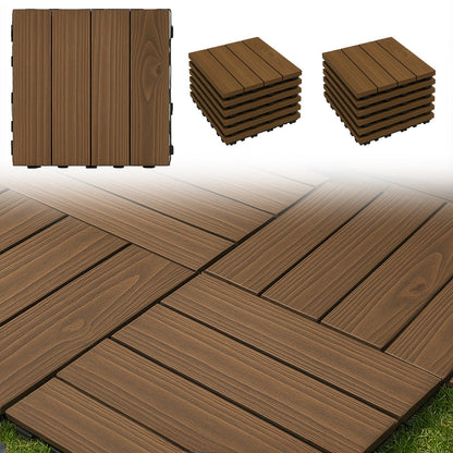 Piastrelle legno esterno MAKA 30x30 cm antiscivolo drenanti resistenti

Kit pavimento balcone veranda giardino incastro facile legno naturale