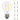 Lampadine LED Filamento E27 2W equivalente a 22W 3500K Luce Calda Vintage 10 Pezzi