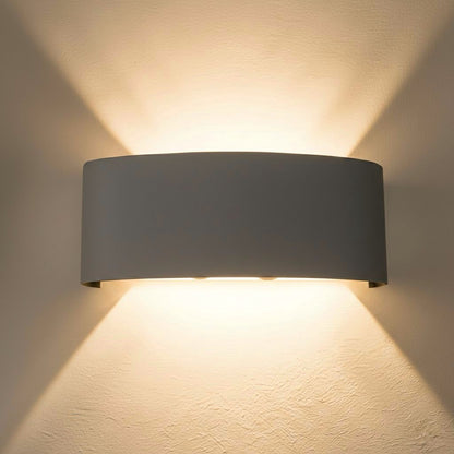 Applique LED Up Down 24W IP65 Grigio da Esterno