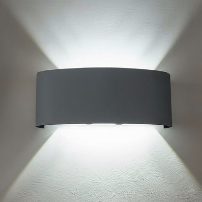 Applique LED Up Down 24W IP65 Grigio da Esterno