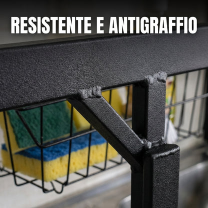 Scolapiatti da Appoggio Nero - 1 Ripiano (65cm)