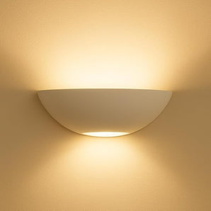 Applique da Parete in Gesso Verniciabile Mezzaluna Luce R7S