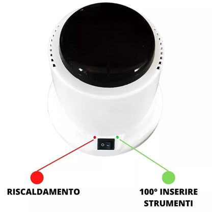 Sterilizzatore al Quarzo 100W con Microsfere per Utensili Beauty