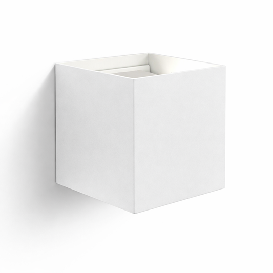 Applique Cubo LED 12W IP65 per Esterni - BIANCO