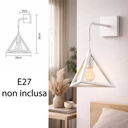 Applique da Parete Moderna E27 IP45 Bianco o Nero 60W