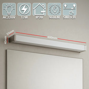 Applique da Specchio LED 12W Bagno con 3 Tonalità di Luce