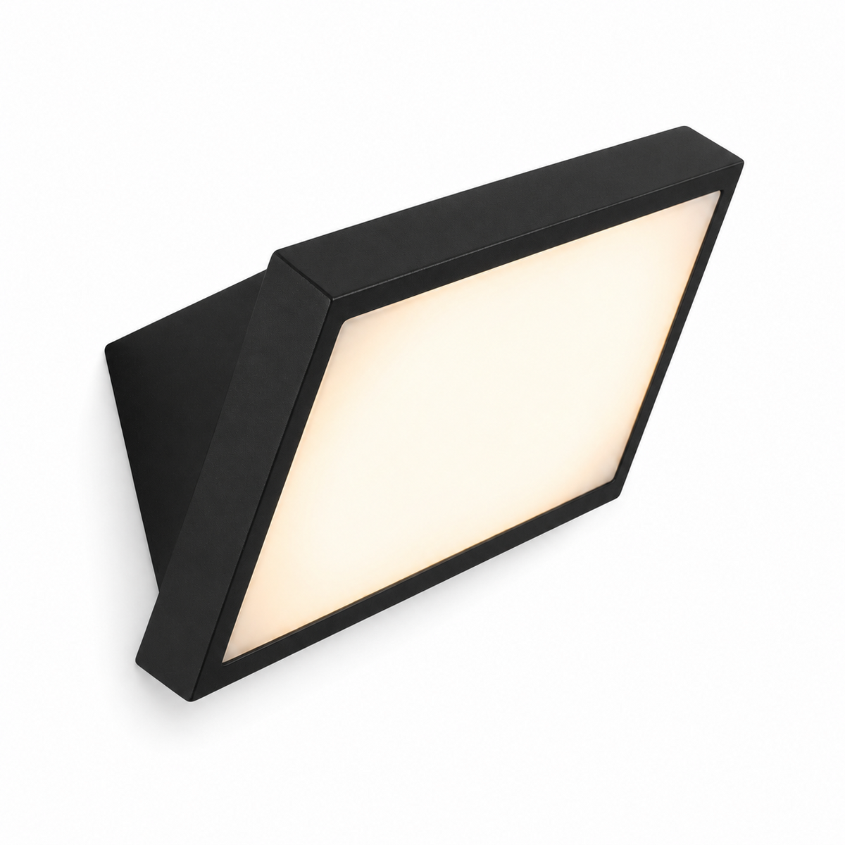 Applique LED da esterno nera 24W