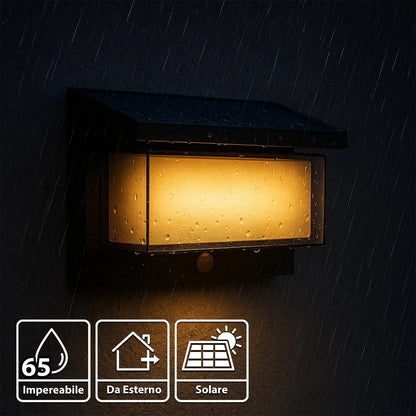 Applique Solare LED da Esterno 1000lm con Sensore PIR IP65