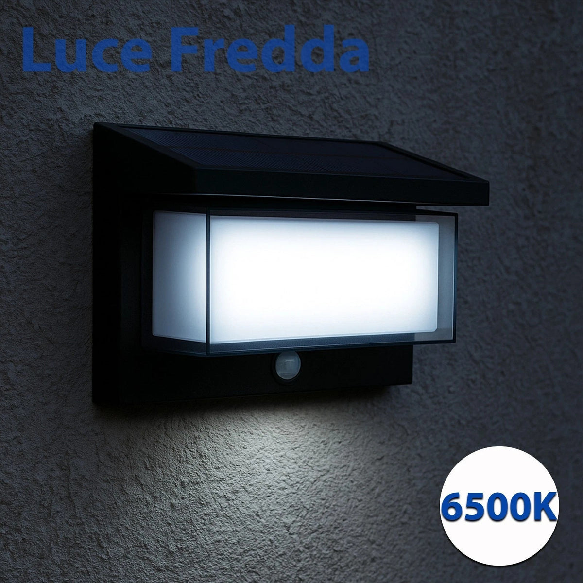 Applique Solare LED da Esterno 1000lm con Sensore PIR IP65