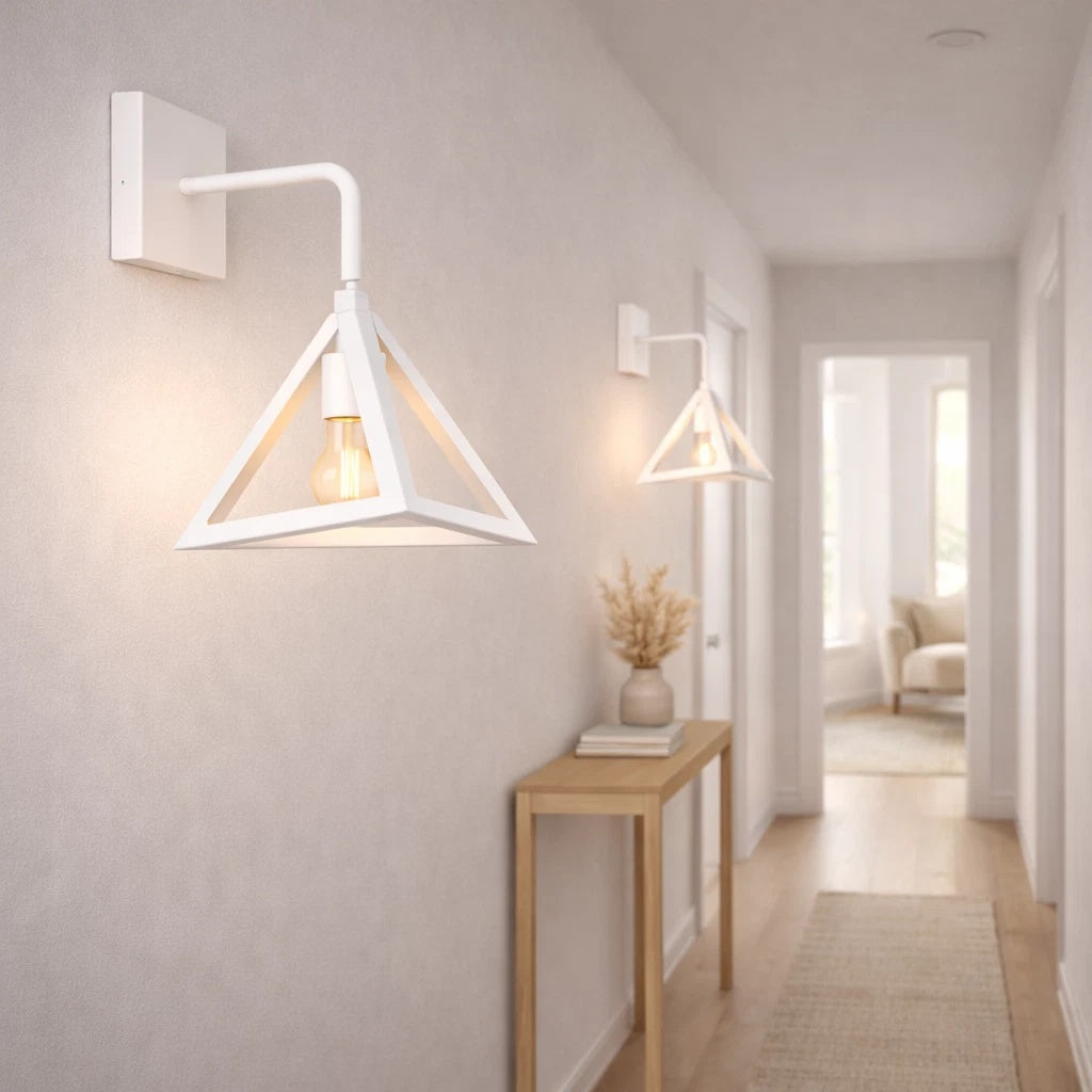 Applique da Parete Moderna E27 IP45 Bianco o Nero 60W