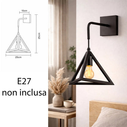 Applique da Parete Moderna E27 IP45 Bianco o Nero 60W