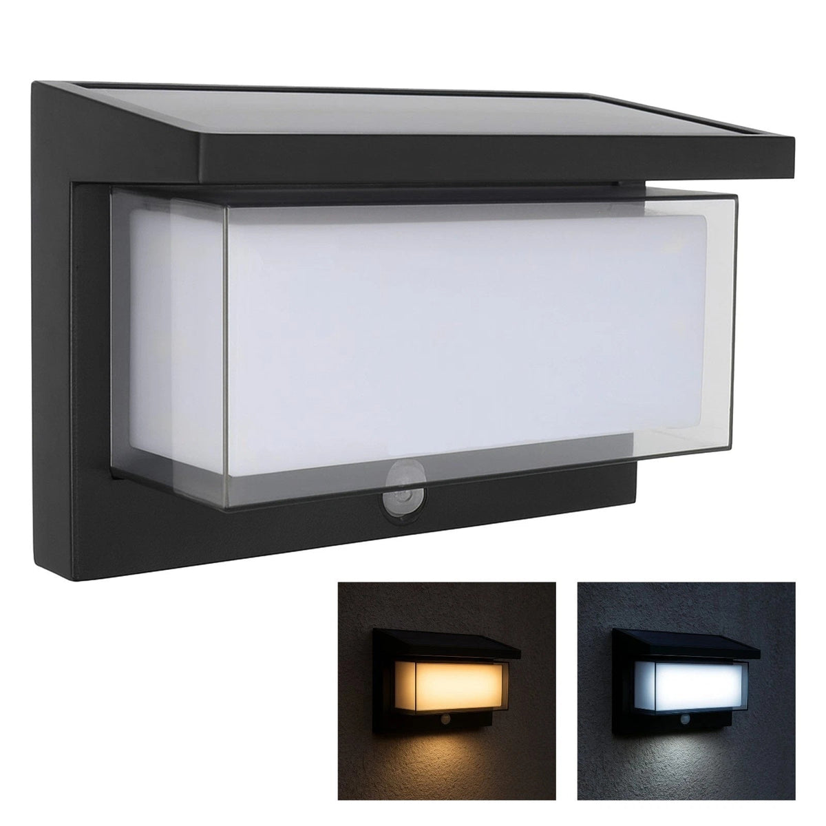 Applique Solare LED da Esterno 1000lm con Sensore PIR IP65