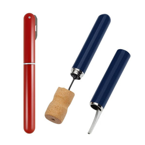 Cavatappi Pneumatico 2 in 1 Portatile con Ago in Acciaio Inox colore casuale