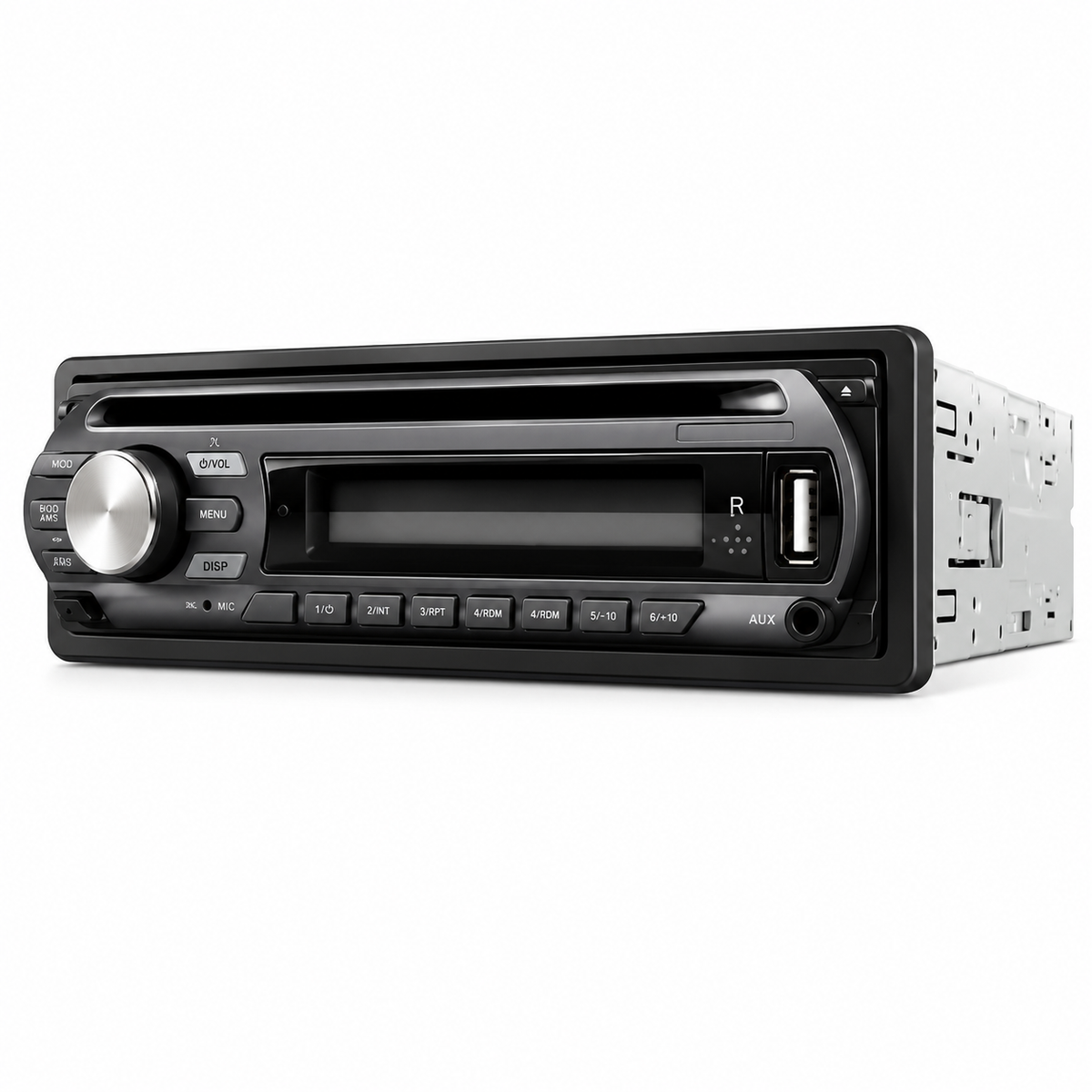 Autoradio 1 DIN Bluetooth CD DVD USB SD AUX vista frontale