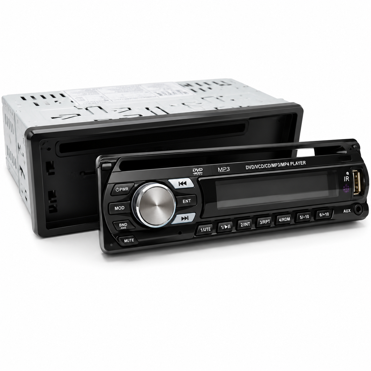 Autoradio 1 DIN con pannello frontale removibile