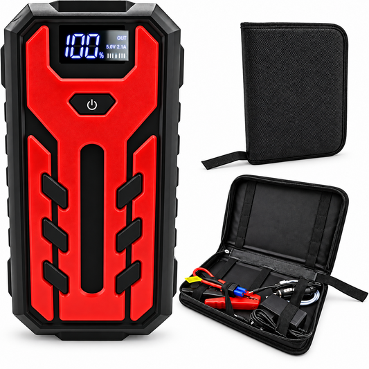 Avviatore auto 12V 20000mAh con valigetta e accessori