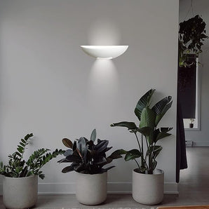 Applique da Parete in Gesso Verniciabile Mezzaluna Luce R7S