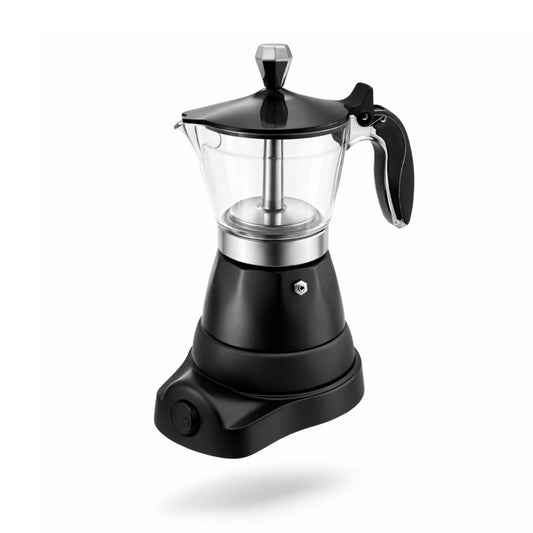 Caffettiera moka elettrica 3 tazze con base rotante 400W