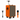 Cassa amplificata portatile 180W arancione con trolley e microfono UHF
