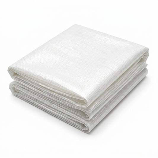 Telo Antipolvere per Ponteggi 1,8x15 m Bianco 60 g/m²