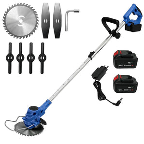 Decespugliatore Elettrico a Batteria 800W con 2 Batterie Tagliaerba