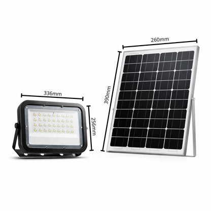 Faro LED Solare Esterno IP65 con Pannello 50W 200W 300W