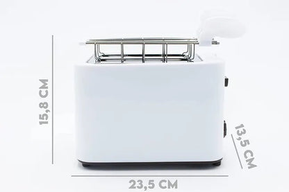 Tostapane Elettrico 700W Doppia Fetta 7 Livelli