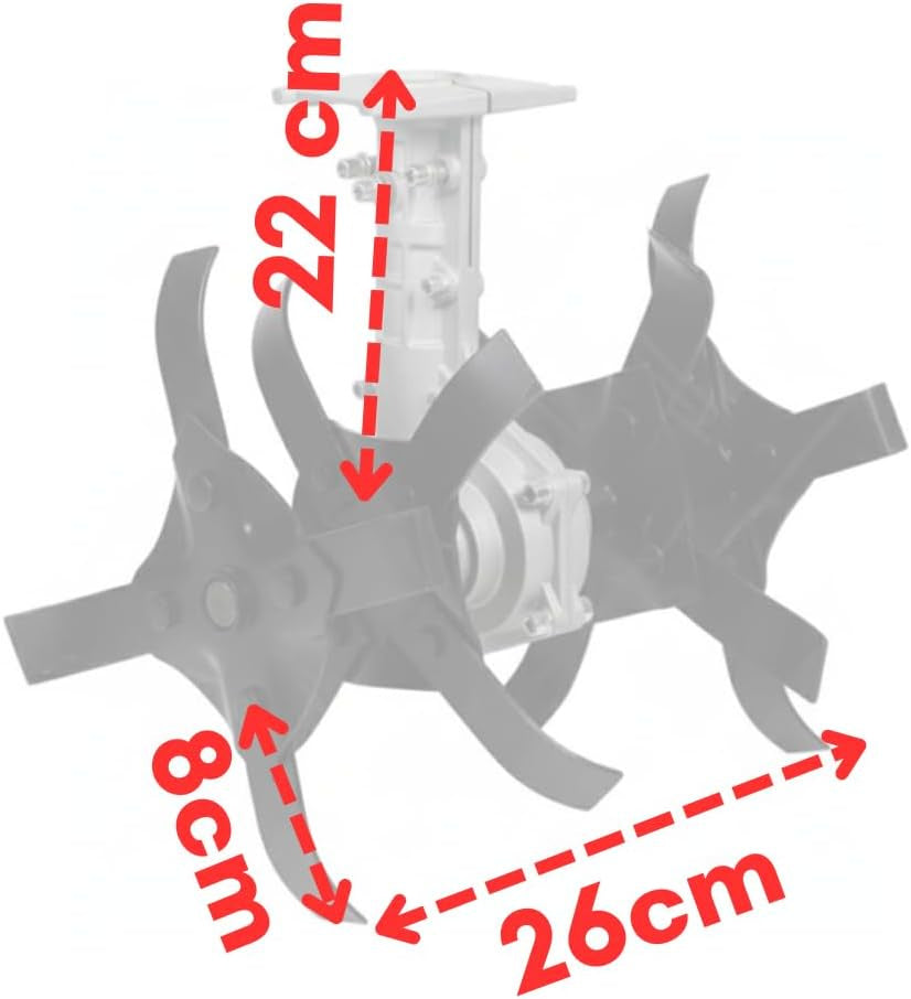 Gruppo Zappette Ø26 mm per Decespugliatore a 9 Denti