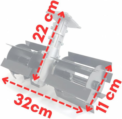 Gruppo Zappette Ø26 mm per Decespugliatore a 9 Denti