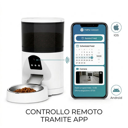 Controllo remoto del distributore tramite app iOS e Android