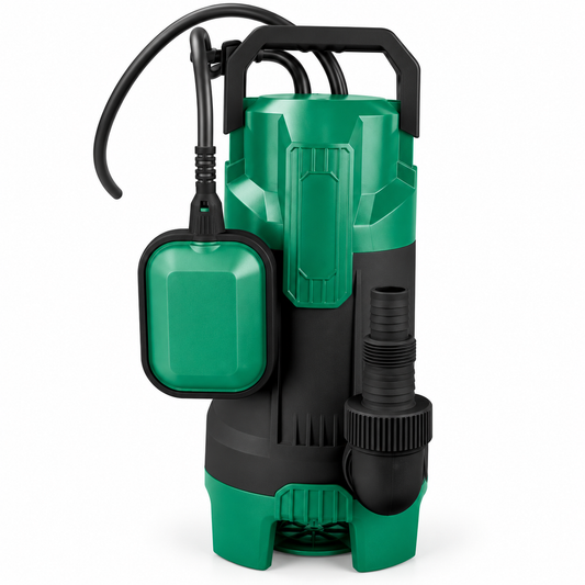 Elettropompa sommersa 750 W su fondo bianco