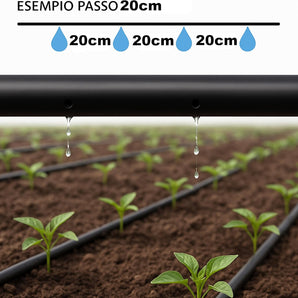 Tubo Ala Gocciolante 16mm 25m 2.2L/h Passo 30cm Anti-UV Orto