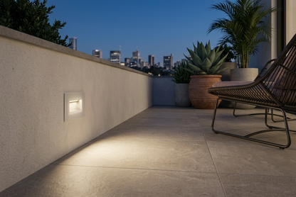Segnapasso LED Incasso 4,5W IP65 Asimmetrico per Scatola 503 LUCE CALDA 3000K
