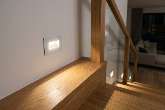 Segnapasso LED Incasso 4,5W IP65 Asimmetrico per Scatola 503 LUCE CALDA 3000K