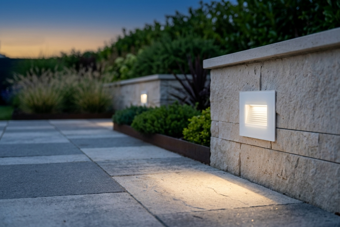 Segnapasso LED Incasso 4,5W IP65 Asimmetrico per Scatola 503 LUCE CALDA 3000K