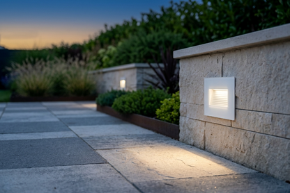Segnapasso LED Incasso 4,5W IP65 Asimmetrico per Scatola 503 LUCE CALDA 3000K