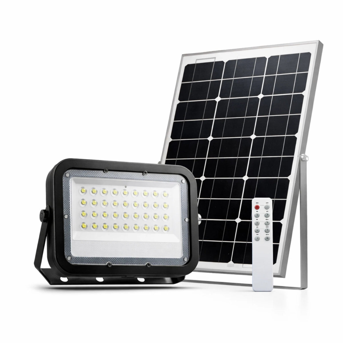 Faro LED Solare Esterno IP65 con Pannello 50W 200W 300W